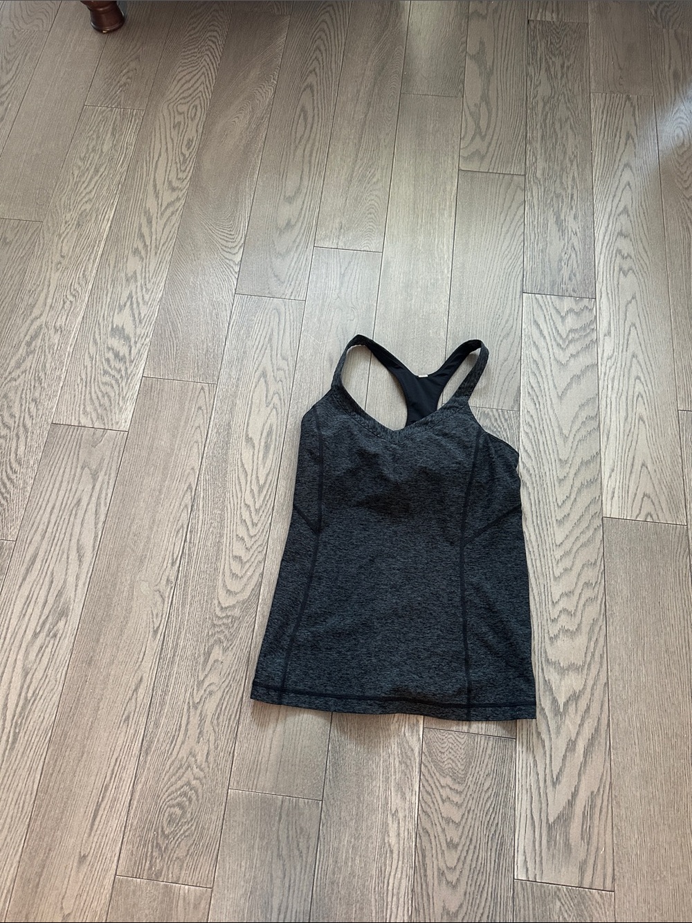 Under Armour Black Heathered Racerback Tank Top